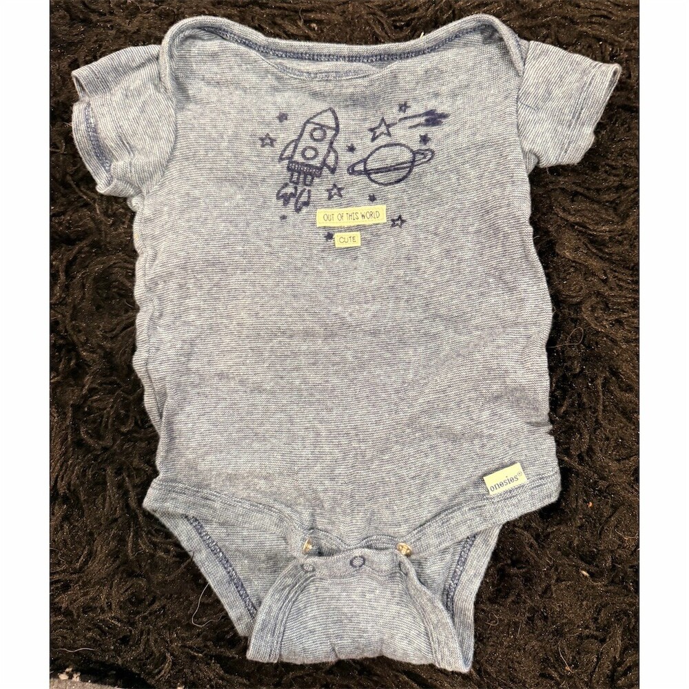 Gerber Baby Boy Bodysuit Lot of 5 Short Sleeve Onesies Multicolor 3-9M